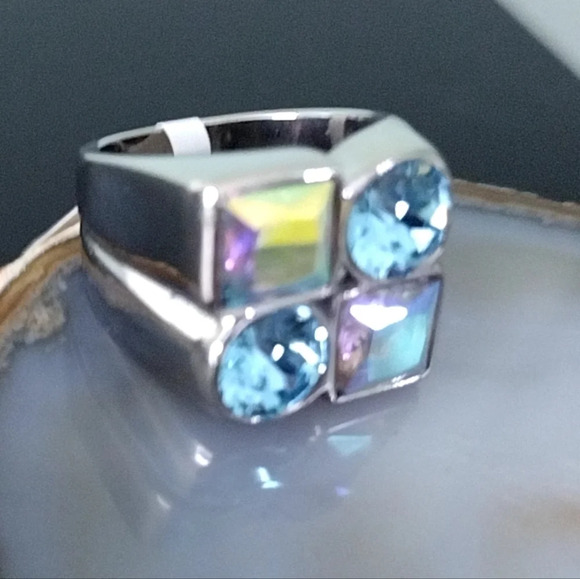 Women's Chunky Statement Cocktail Ring | Size 7 | Stainless Steel - Picture 5 of 17